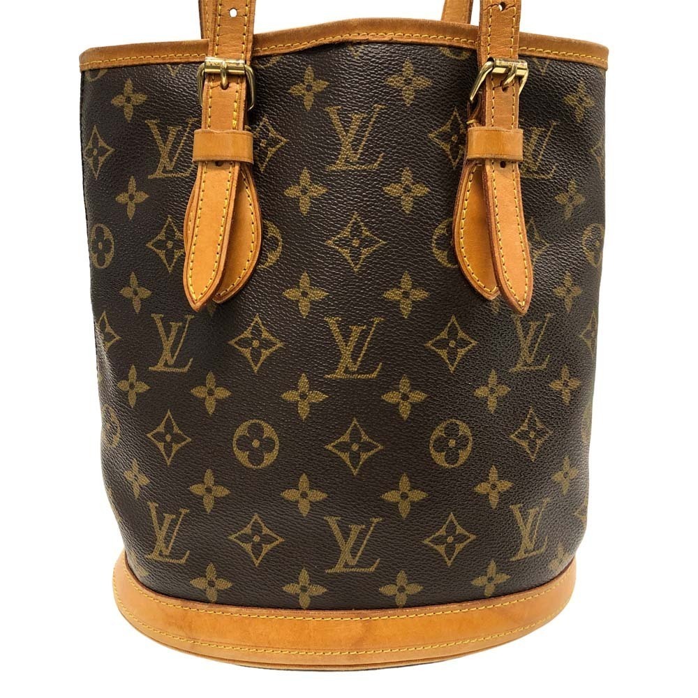 Louis Vuitton Pouch Bucket Monogram Brown Shoulder Bag Bucket